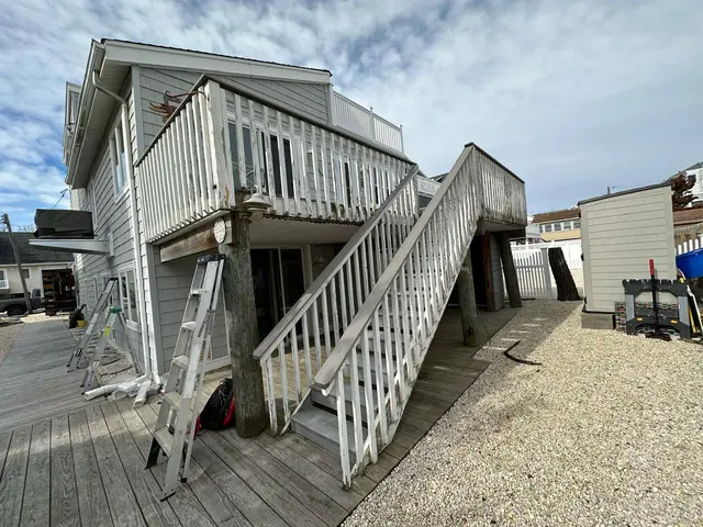 Avant réfection de l'escalier et de la terrasse